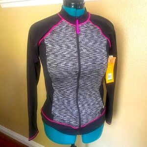 NWT - Speedo Rashguard Zip Up - L